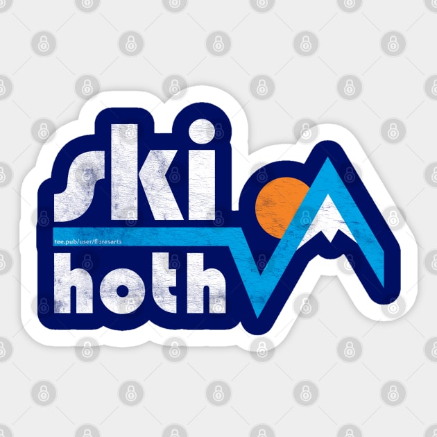 Ski Hoth Sticker by FloresArts